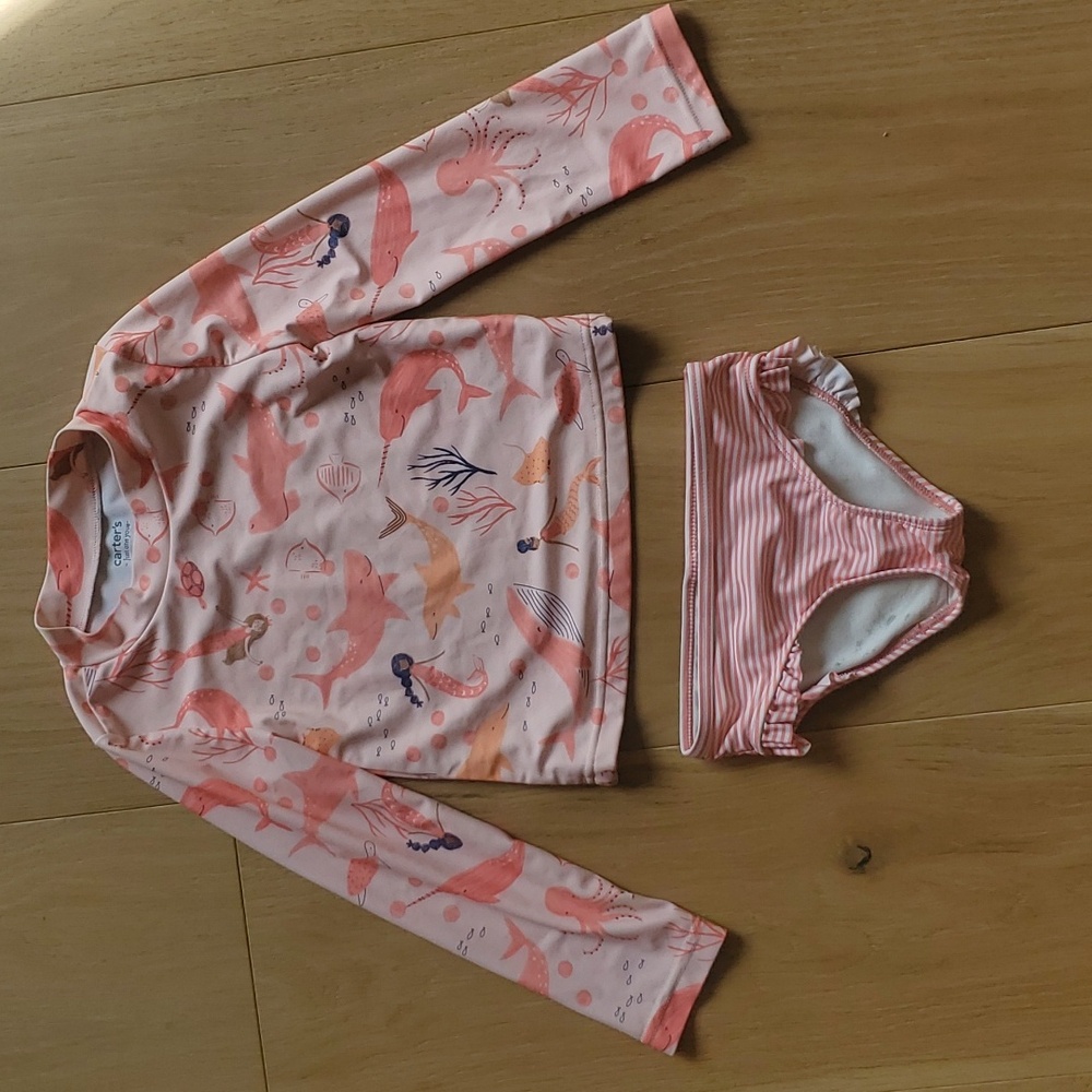 Carters 2 piece swimsuit